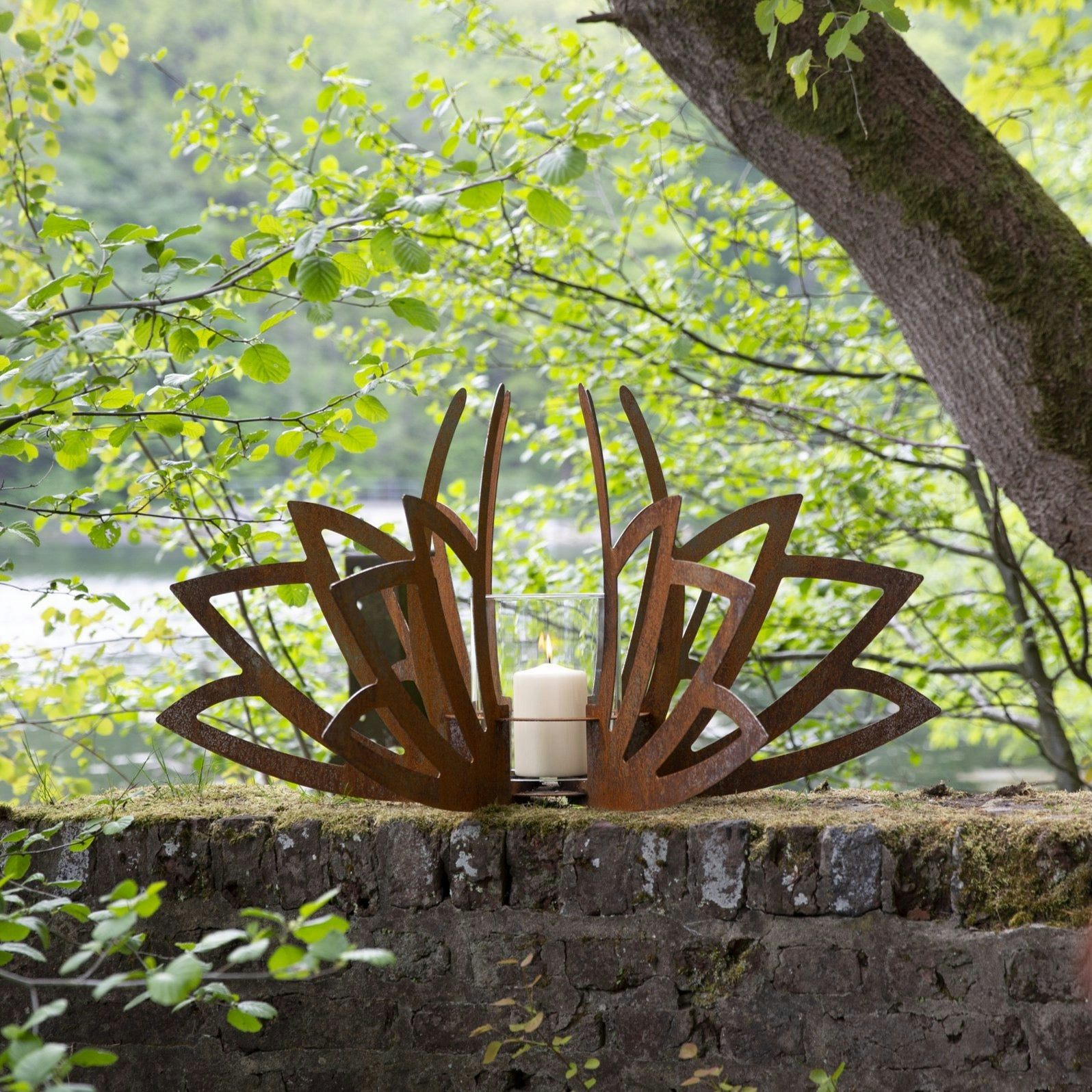 Lotus Multi Functional Garden Lantern/ Planter